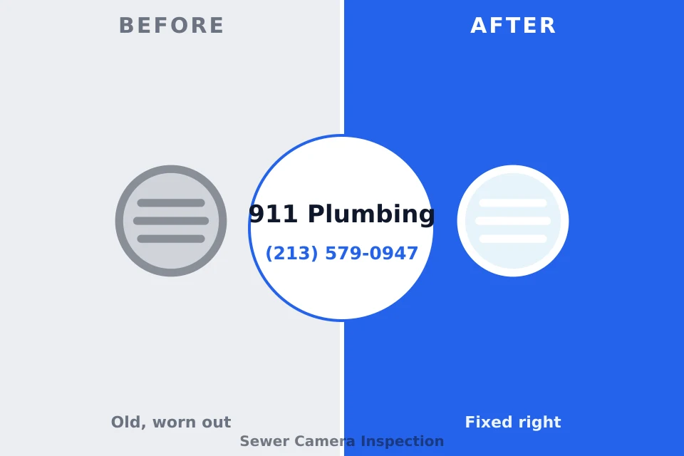 Before and after: plumbing repair Carlisle, AR